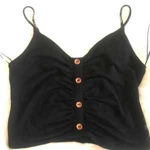 Black Crop top